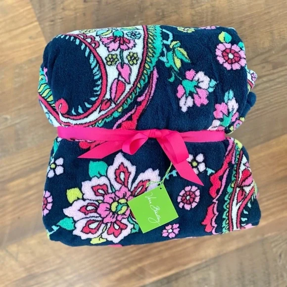 Vera Bradley Floral Blanket in Petal Paisley